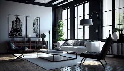 Abstract Style Architecture and Interior Design