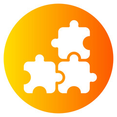 puzzle piece gradient icon