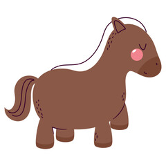 flushed horse design