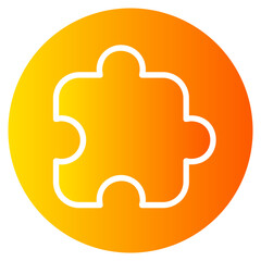 puzzle piece gradient icon