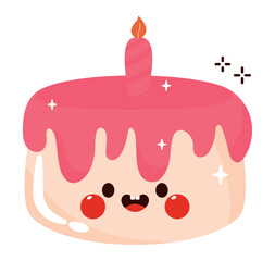 kawaii birthday cake