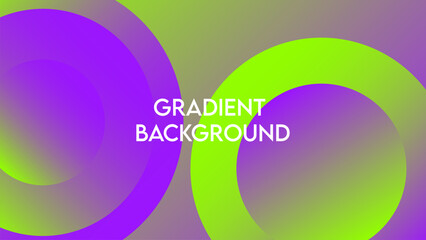 Circle round gradient background with abstract colorful style