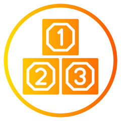 blocks gradient icon