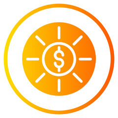 coin gradient icon