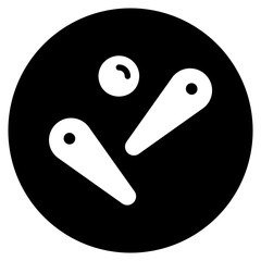 pinball glyph icon