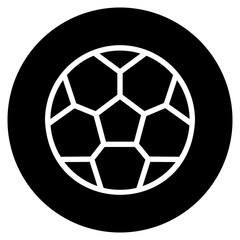 Obraz premium football glyph icon