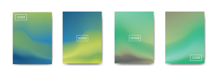 set of abstract background with beautiful gradation color, colorful background for poster flyer banner backdrop.vertical banner.cool fluid background vector illustration