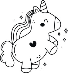 unicorn doodle design