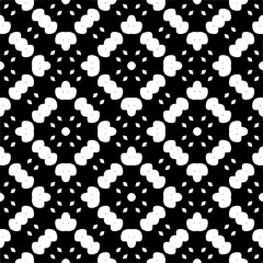 Vector monochrome pattern, Abstract texture for fabric print, card, table cloth, furniture, banner, cover, invitation, decoration, wrapping.seamless repeating pattern.Black and white color.