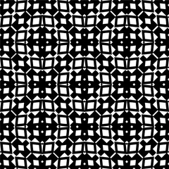 Vector monochrome pattern, Abstract texture for fabric print, card, table cloth, furniture, banner, cover, invitation, decoration, wrapping.seamless repeating pattern.Black and white color.
