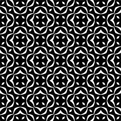 Vector monochrome pattern, Abstract texture for fabric print, card, table cloth, furniture, banner, cover, invitation, decoration, wrapping.seamless repeating pattern.Black and white color.