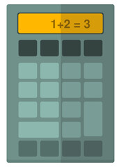 Calculator tool concept illustration vector template concept math