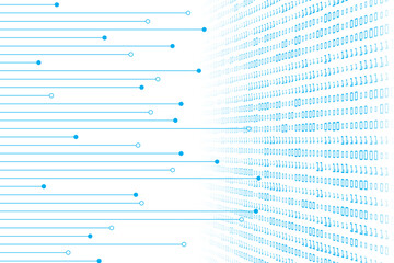 circuit lines technology abstract background. digital circuit lines and binary code privacy backdrop.