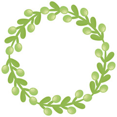 crown made with olives