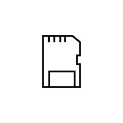 illustration of a SD card