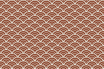 日本風イラスト背景☆青海波模様☆ベクター素材