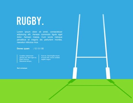 Attractive editable vector rugby background design great for your design resources print and others