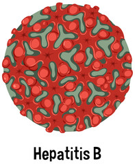 Hepatitis B virus with text