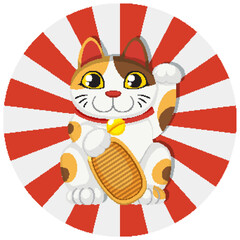 Maneki neko Japanese cat good luck doll