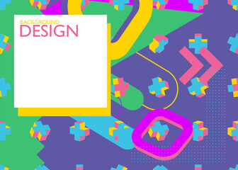 Geometrical retro elements theme Background. Vintage Minimal geometric template. Abstract Graphic shapes poster, banner design. cover.