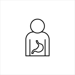 stomach care icon designs concept vector illustration on white background EPS 10