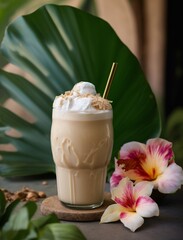 coconut milk cocktail, Generative AI