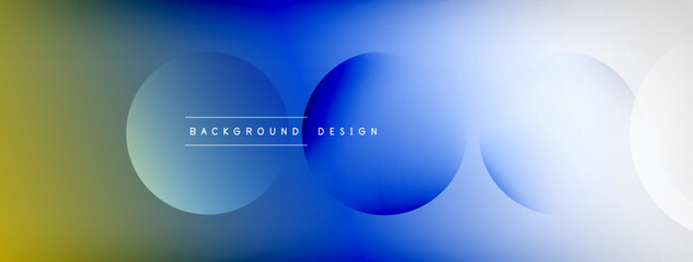 Light geometric abstract background with lines, circles