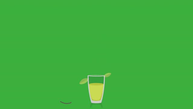 Jugo de pera, fondos colores.