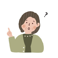 悩んでいる表情の女性