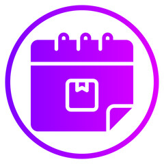Obraz premium schedule gradient icon