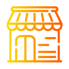 minimarket gradient icon