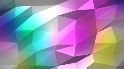 Low poly gradient colorful background effect. 2D layout illustration