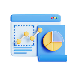 3d analytics icon