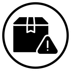 Obraz premium warning glyph icon