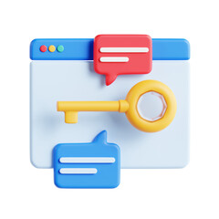 3d keyword icon