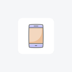 Cell, communication, fully editable vector fill icon

