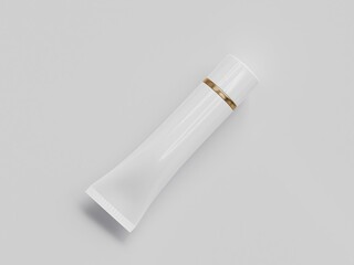 3D rendered cosmetic cream tube 