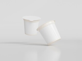 3d rendered ice cream cup