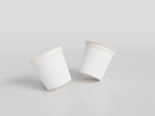 3d rendered ice cream cup