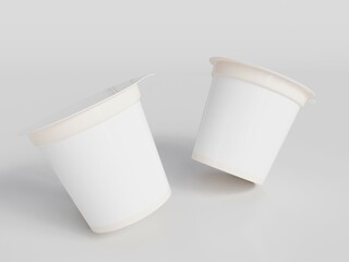 3d rendered ice cream cup