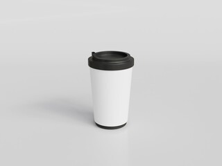 3D rendered coffee cup for creating mockup