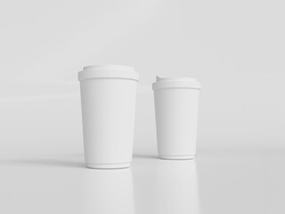 3D rendered coffee cup for creating mockup