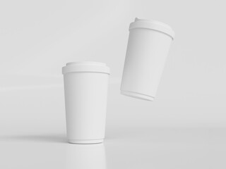 3D rendered coffee cup for creating mockup