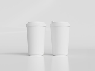 3D rendered coffee cup for creating mockup