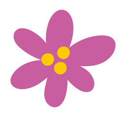 Botanical flower vector