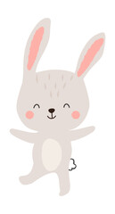Cute rabbit vector
