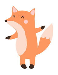 Cute fox vector