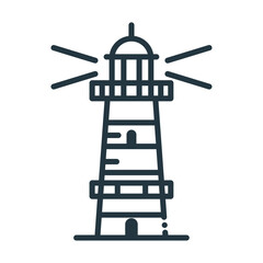 lighthouse nautical isolated