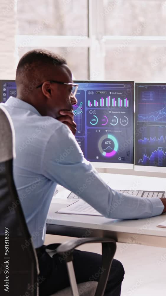 Poster business data analytics dashboard