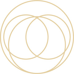 Circle Logo Outline Vector Design 